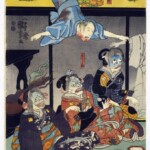 Yōkai Kuniyoshi Utagawa_Il fantasma di Asakura Togo_1851